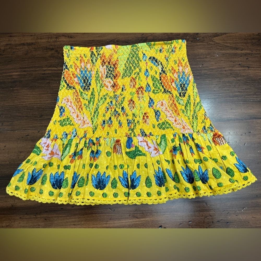 FARM Rio Vibrant Yellow Mini Skirt - Picture 10 of 16
